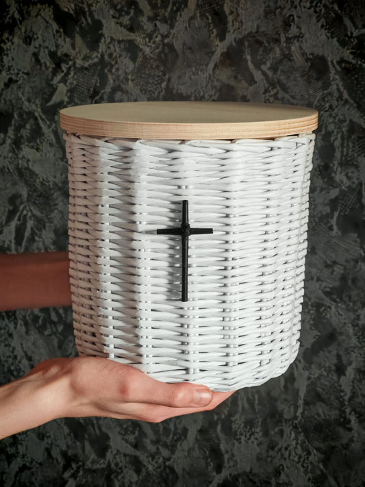 Woven Eco-Urn for Ashes "Cylinder"